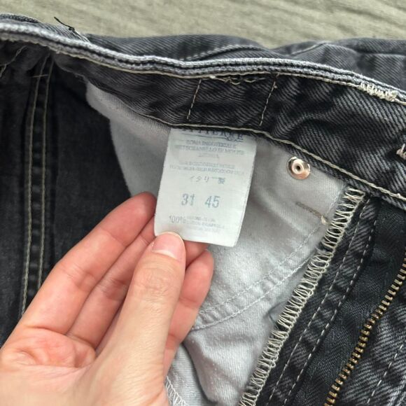 Versace Women's Grey and Black Jeans - Picture 7 of 8